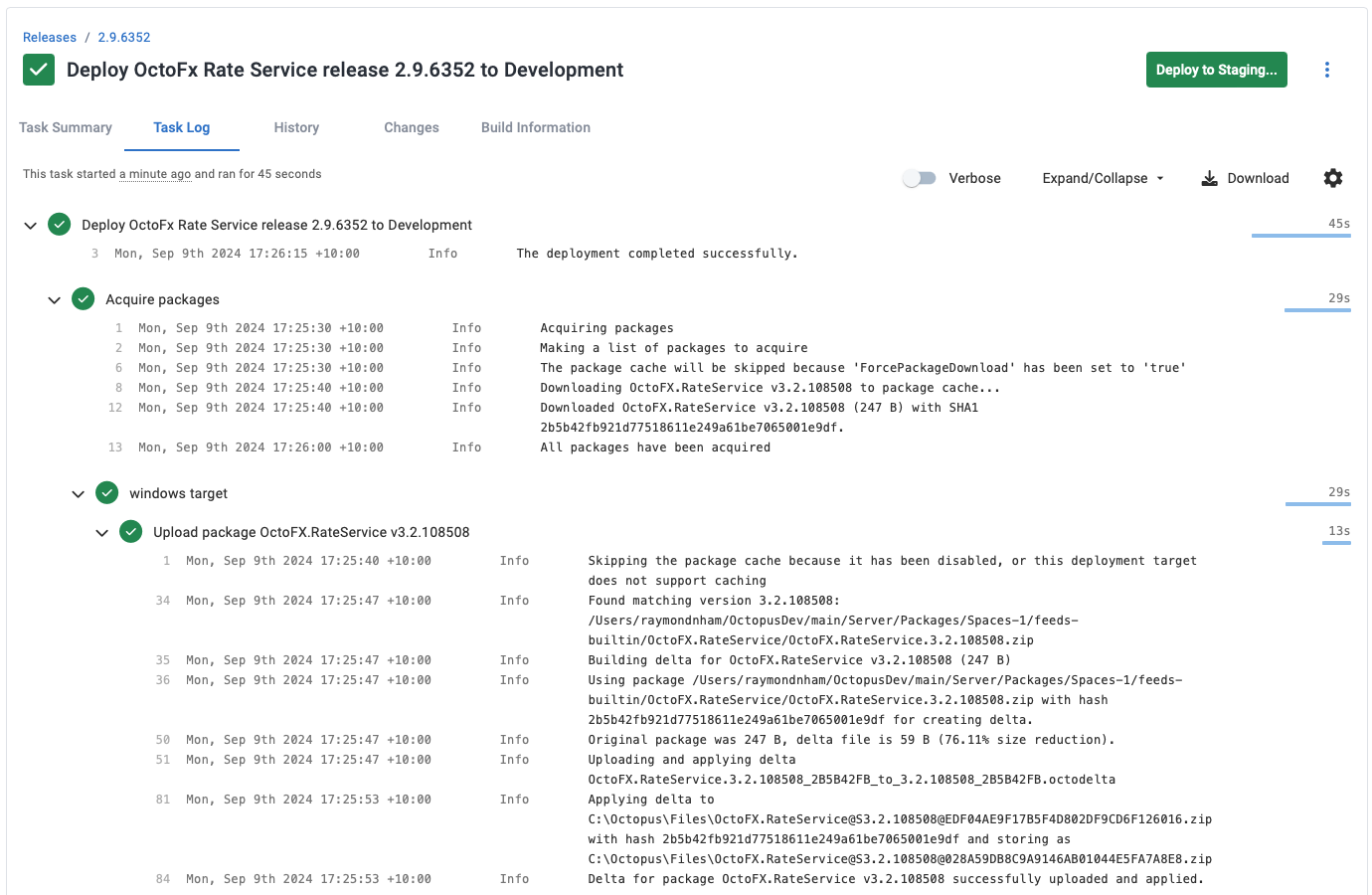 Package Logs